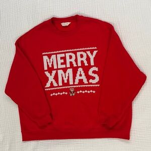 Primark Festive Red Christmas Sweatshirt